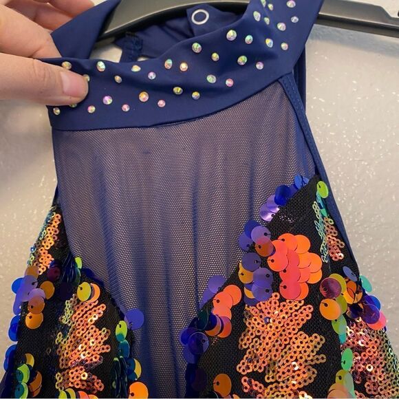 Revolution 10th House Dance Costume jumpsuit unitard PRISMATIC TH23134 XXLA ADLT - Picture 5 of 14